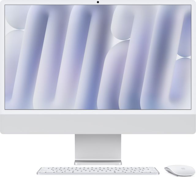 Apple 24-inch iMac with Retina 4.5K display: Apple M4 chip with 10-core CPU and 10-core GPU, 16GB, 512GB SSD - Silver