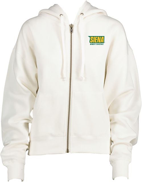 Siena ENZA Womens Boxy Full Zip Hood Siena Womens Basketball - ONLINE ONLY