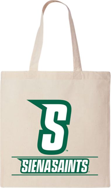 Siena University 15 x 16 Canvas Tote Bag