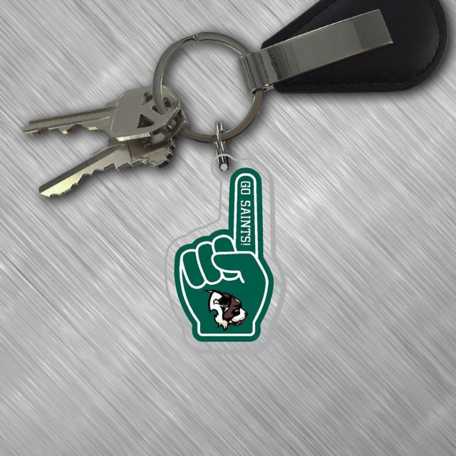 Siena College Mascut Laser Cut Keychain