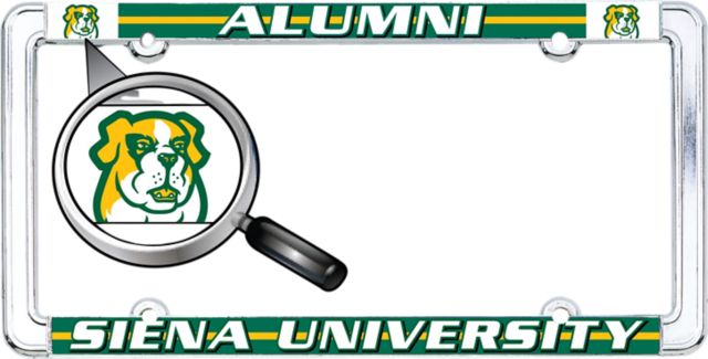 Siena University License Plate Frame