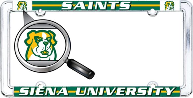 Siena University License Plate Frame