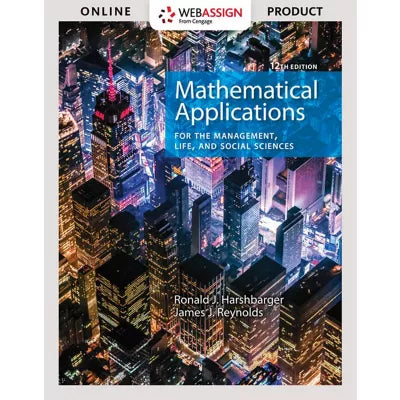 WebAssign Instant Access for Harshbarger/Reynolds' Mathematical Applications for the Management, Life, and Social Sciences, Single-Term